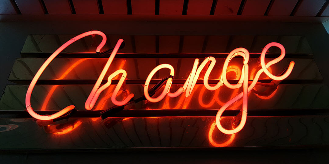 change neon orange sign