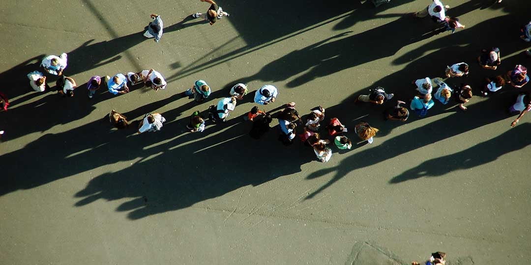 People standing in line